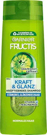 GARNIER FRUCTIS Strength & Shine Shampoo, stronger & shiny hair, 400 ml