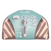 Gillette Venus Pro Smooth Sensitive Razor, 4 Razor Blades, Shower Hook & Travel Bag
