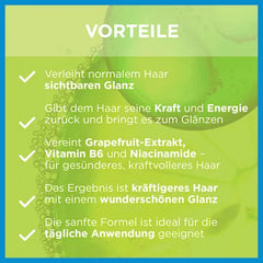 GARNIER FRUCTIS Strength & Shine Shampoo, stronger & shiny hair, 400 ml
