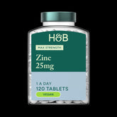 Holland & Barrett Zinc 25mg 120 Tablets