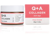Q+A Collagen Face Cream (50g), Natural Skincare Anti-Ageing Face Care with plant-powered Collagen, Shea Butter and Magnesium, Hydrating and Firming Day Cream