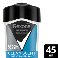 Rexona Maximum Protection Men Deo Cremestick Anti-Transpirant Clean Scent 45 ml