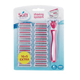 SOFT TOUCH - Women's razor with 21 refills