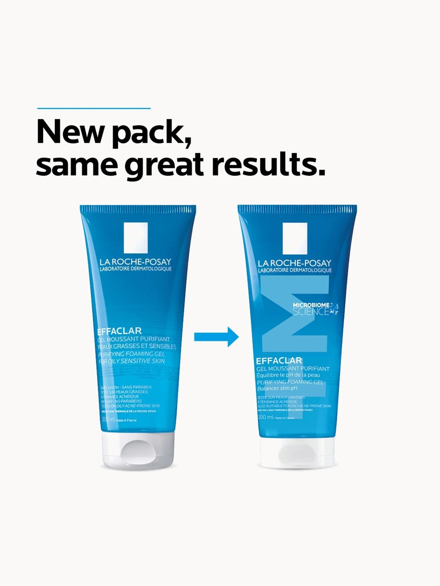 LA ROCHE-POSAY EFFACLAR PURIFYING FOAMING GEL CLEANSER FOR OILY, BLEMISH-PRONE SKIN 200ML