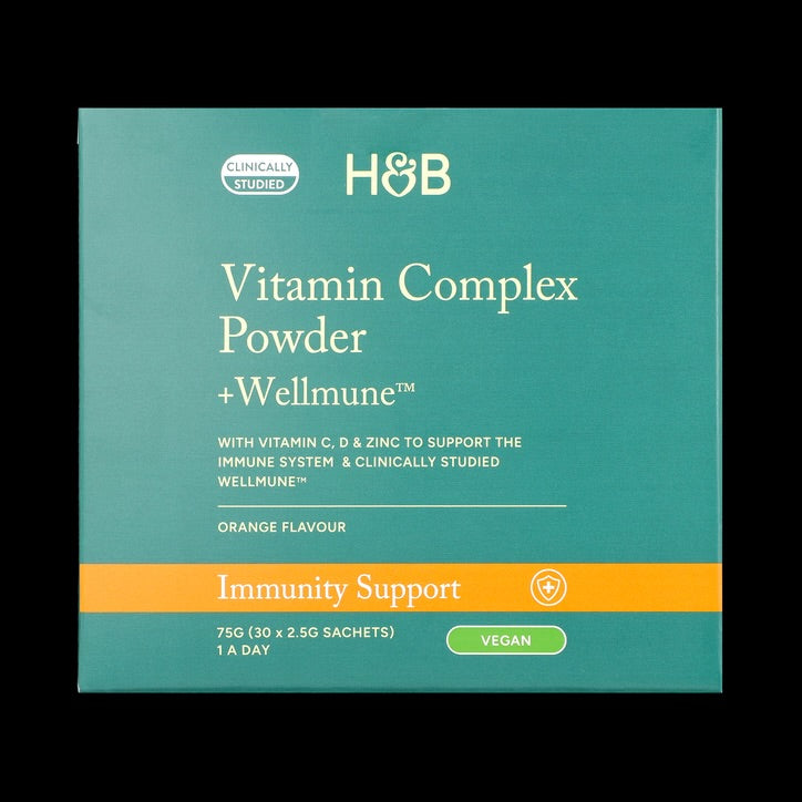 Holland & Barrett Wellmune Vitamin Complex Orange Flavour Powder 30 Sachets