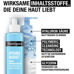 Neutrogena Hydro Boost Aqua Cleansing Gel 200 ml