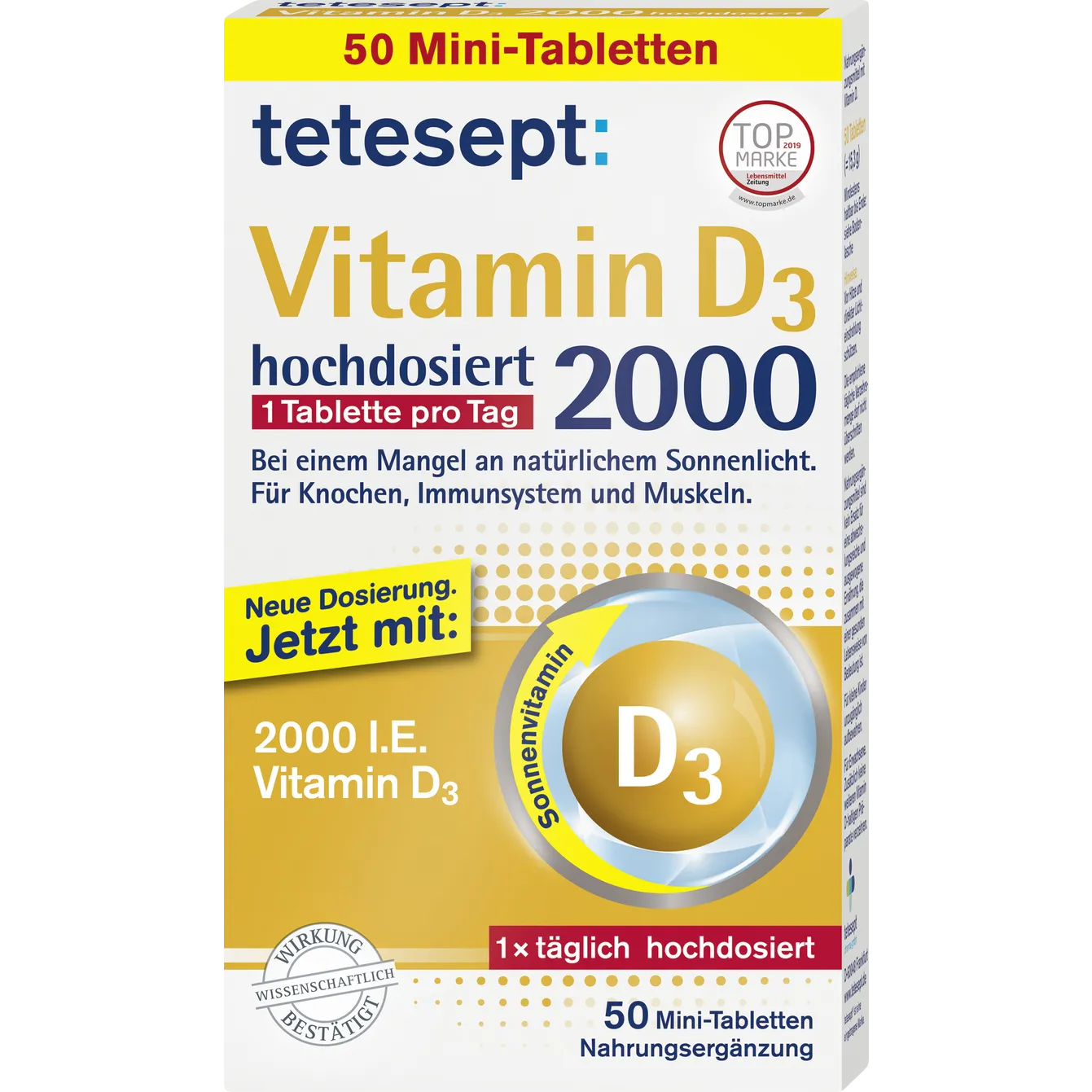 tetesept Vitamin D3 2000 High-Dose