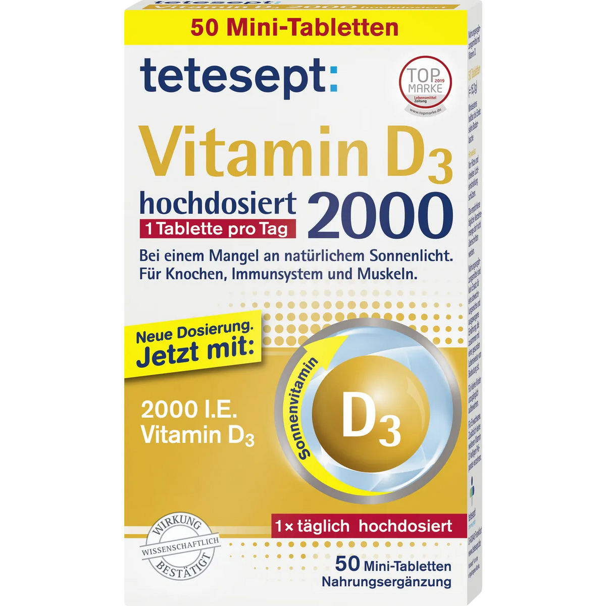 tetesept Vitamin D3 2000 High-Dose