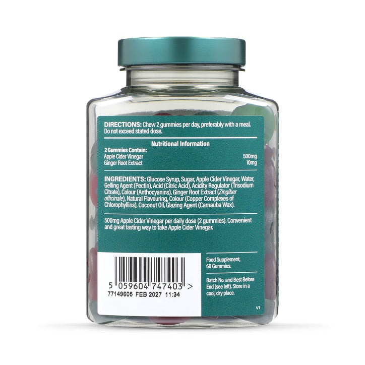 Holland & Barrett Apple Cider Vinegar 250mg with the Mother Apple Flavour 60 Gummies