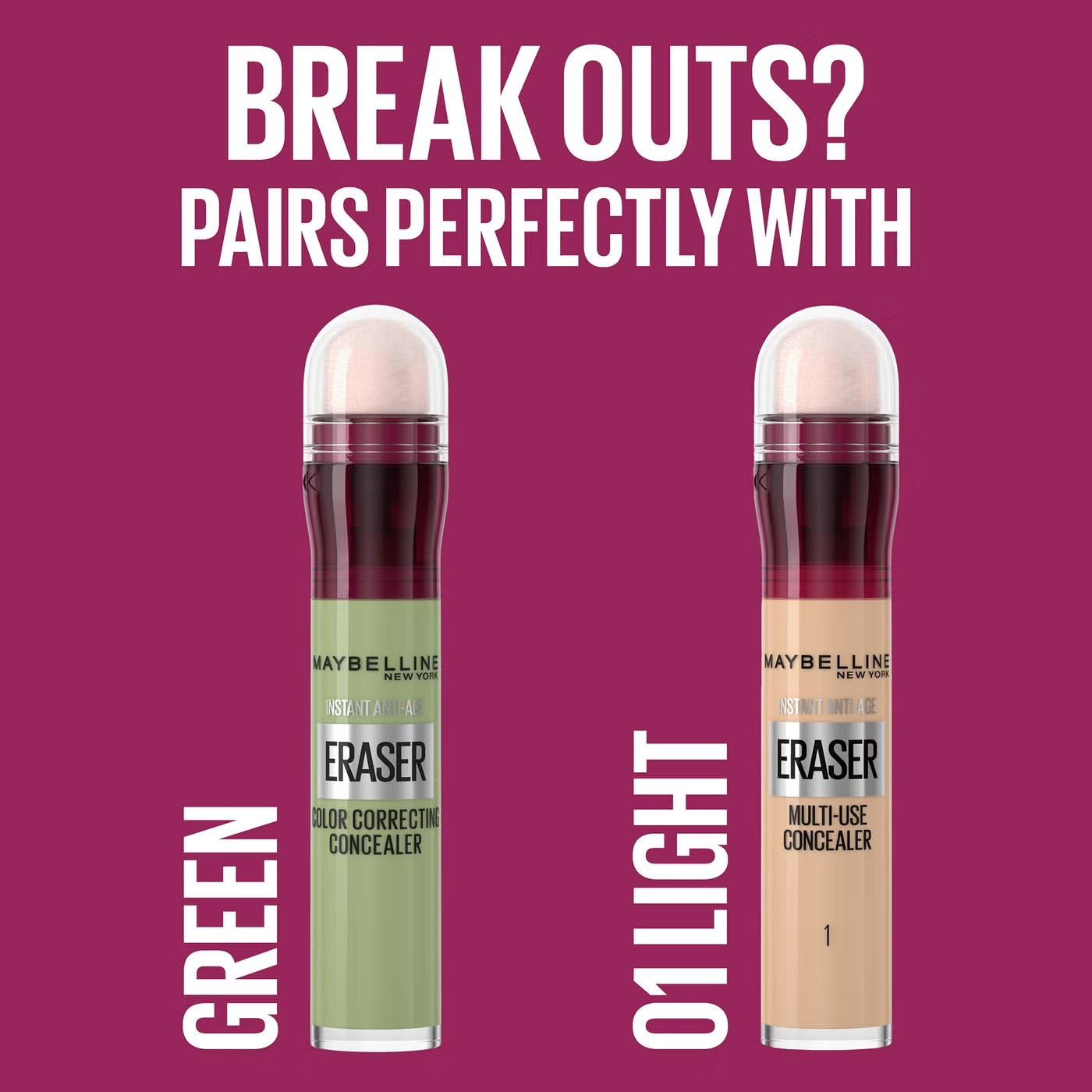 MAYBELLINE INSTANT ANTI-AGE ERASER CONCEALER - 01 LIGHT