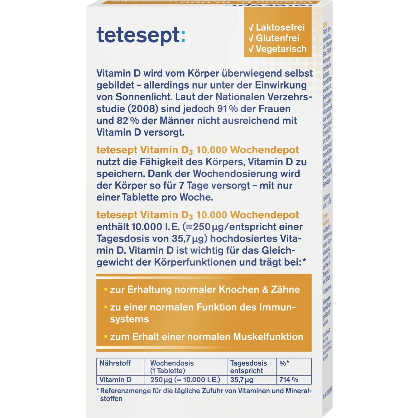 tetesept
Vitamin D3 10.000 12 Tabletten