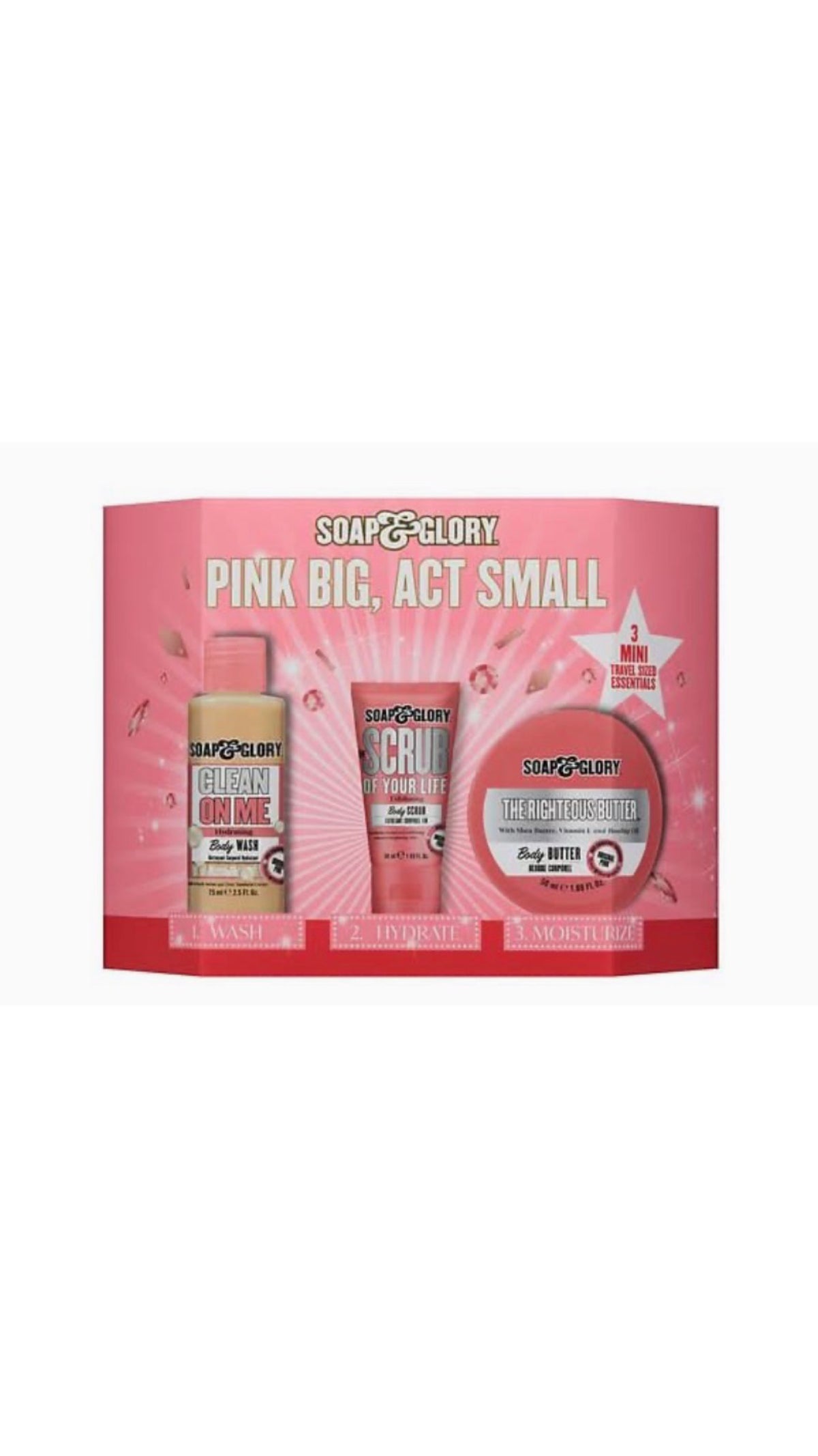 Soap & Glory
Soap & Glory Pink Gloriously 3 Piece Gift Set.