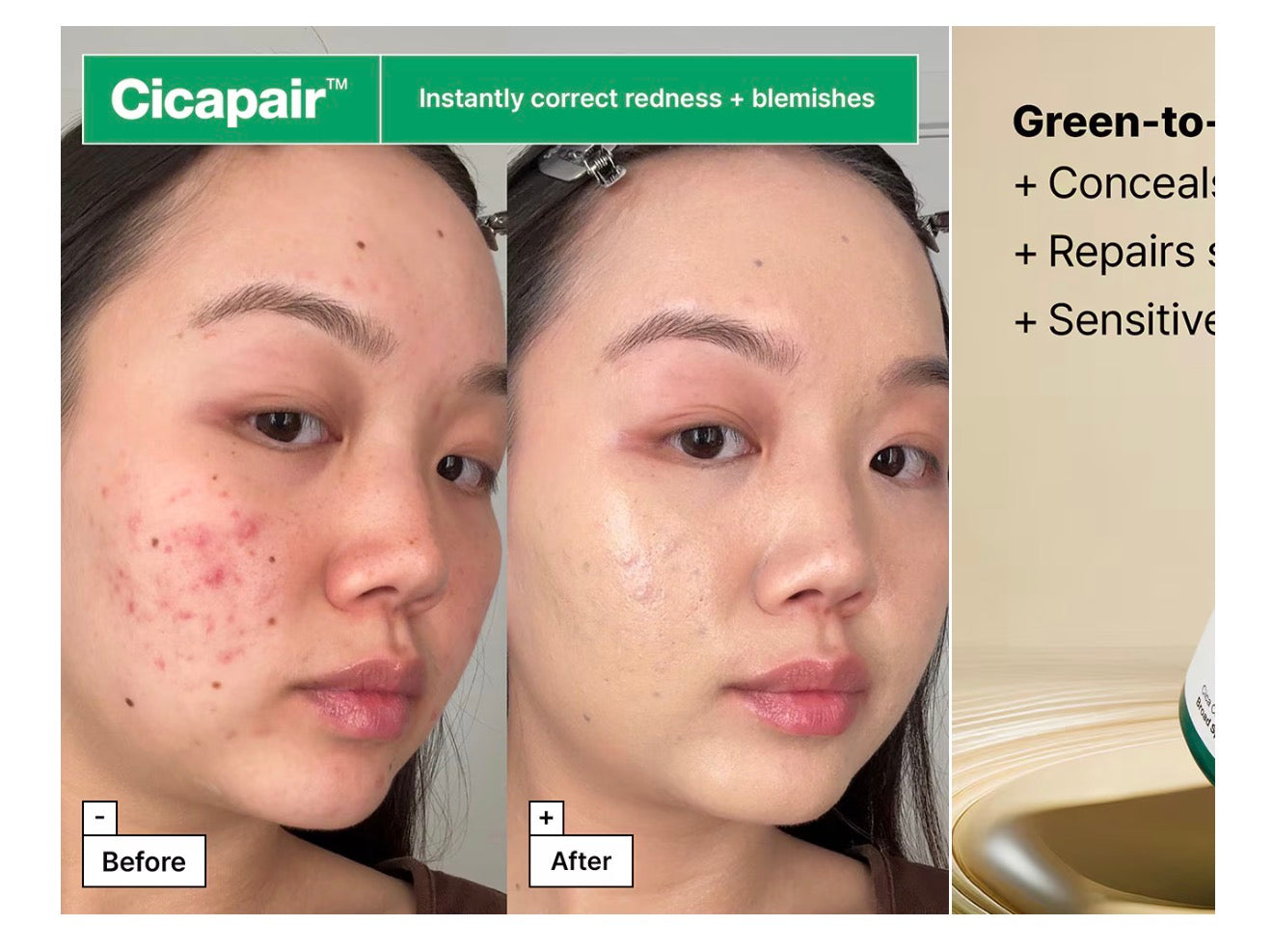 Dr. Jart+ Cicapair Soothing Color Correcting Treatment SPF 30 15ml