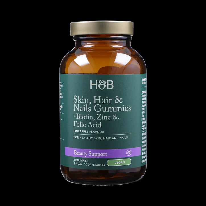 Holland & Barrett Skin Hair And Nails Vegan Pineapple Flavour 60 Gummies