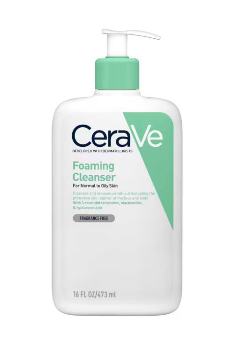 CeraVe Foaming Cleanser with Niacinamide for Normal to Oily Skin 473ml