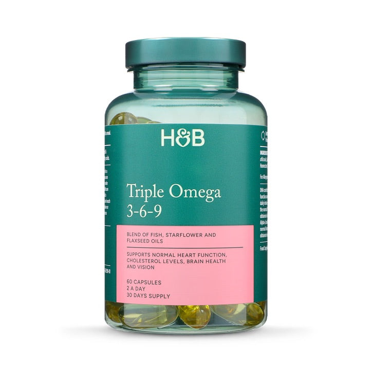 Holland & Barrett High Strength Triple Omega 3-6-9 60 Capsules