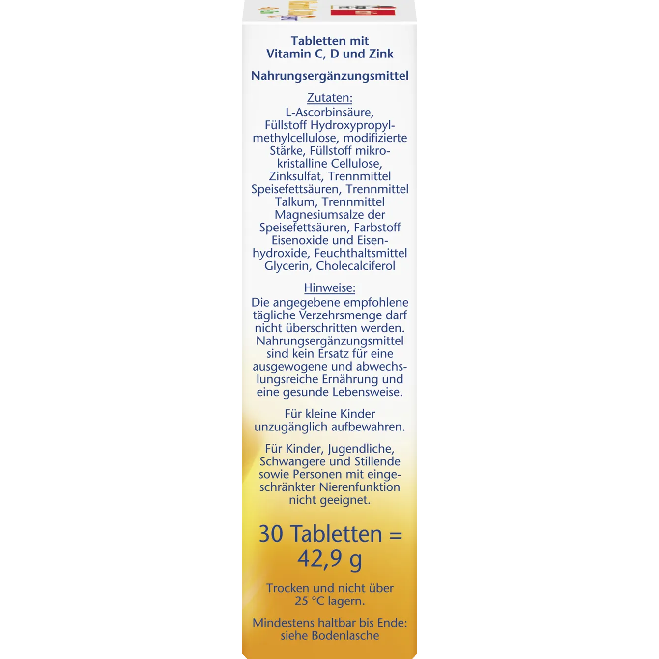 Doppelherz aktiv Vitamin C 1000 + D3 + Zink 30 Tablets