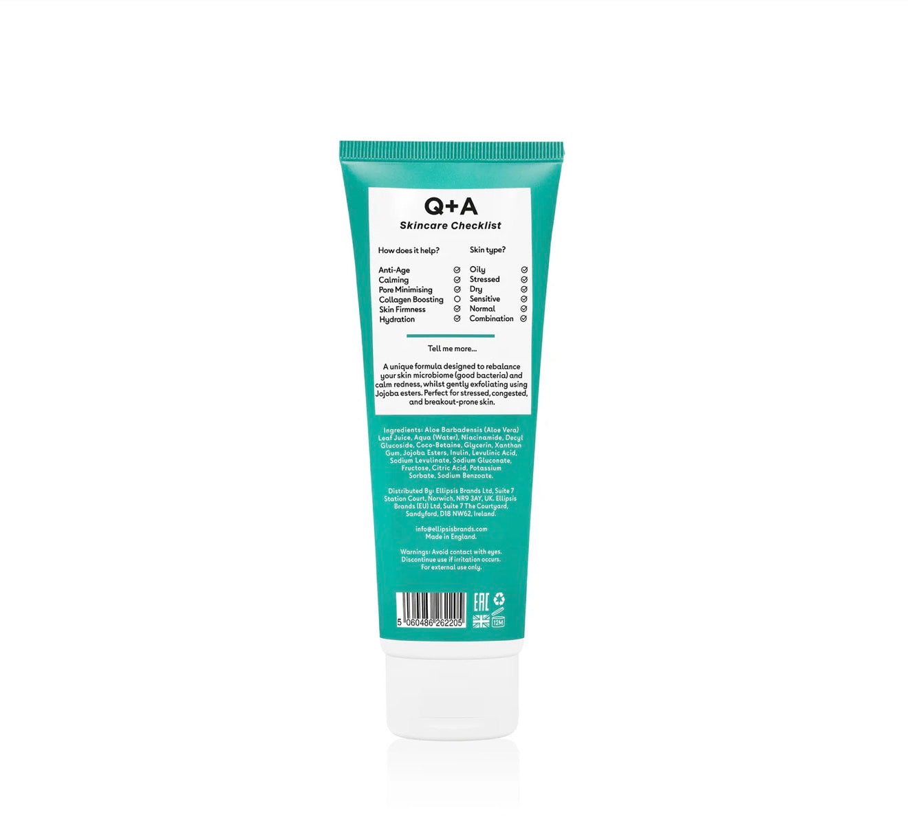 Q+A Niacinamide Gentle Exfoliating Cleanser 125ml