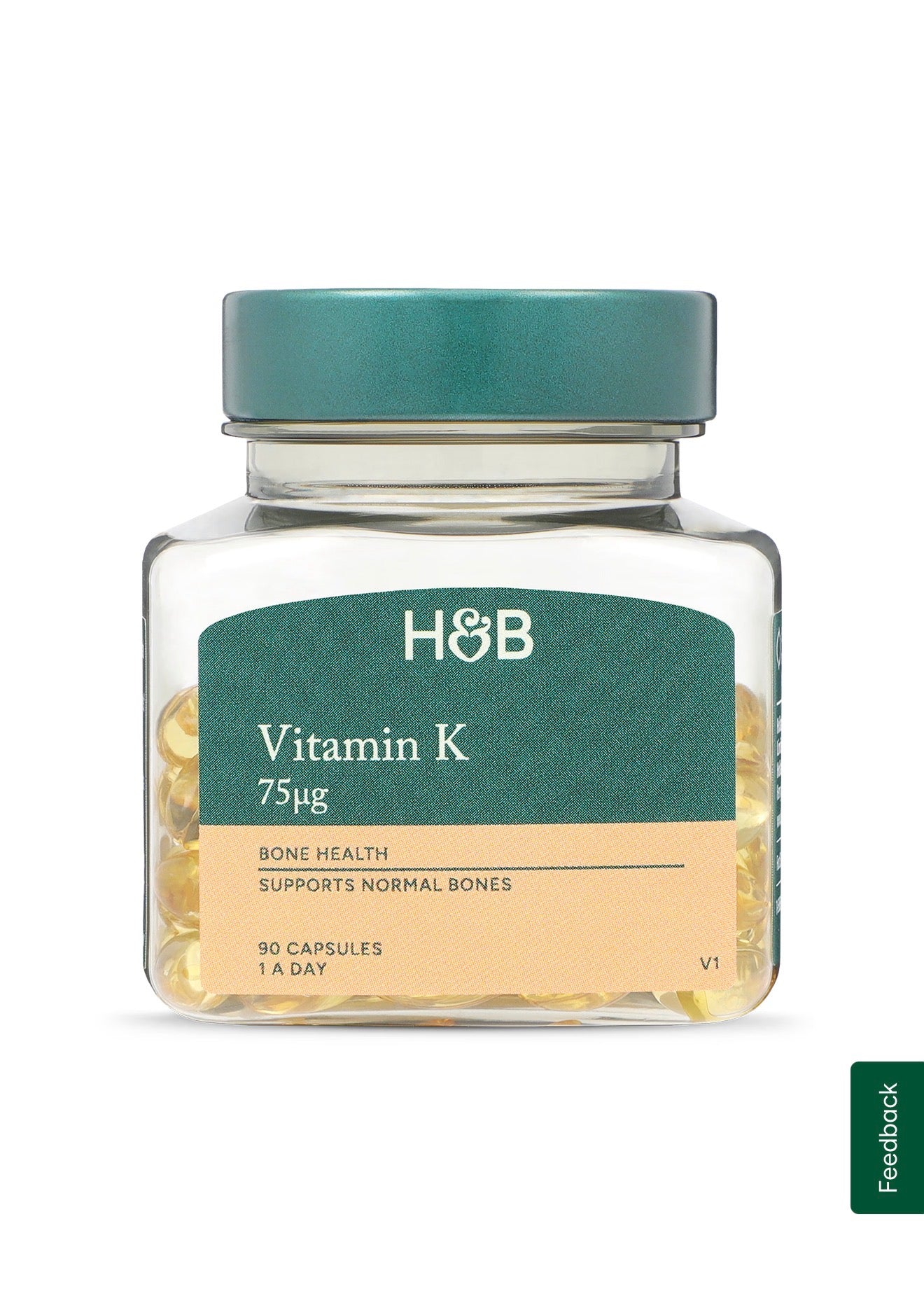 Holland & Barrett Vitamin K2 75ug 90 Capsules