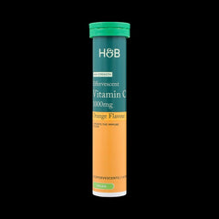 Holland & Barrett High Strength Effervescent Vit C 1000mg Orange Flavour 20 Tablets