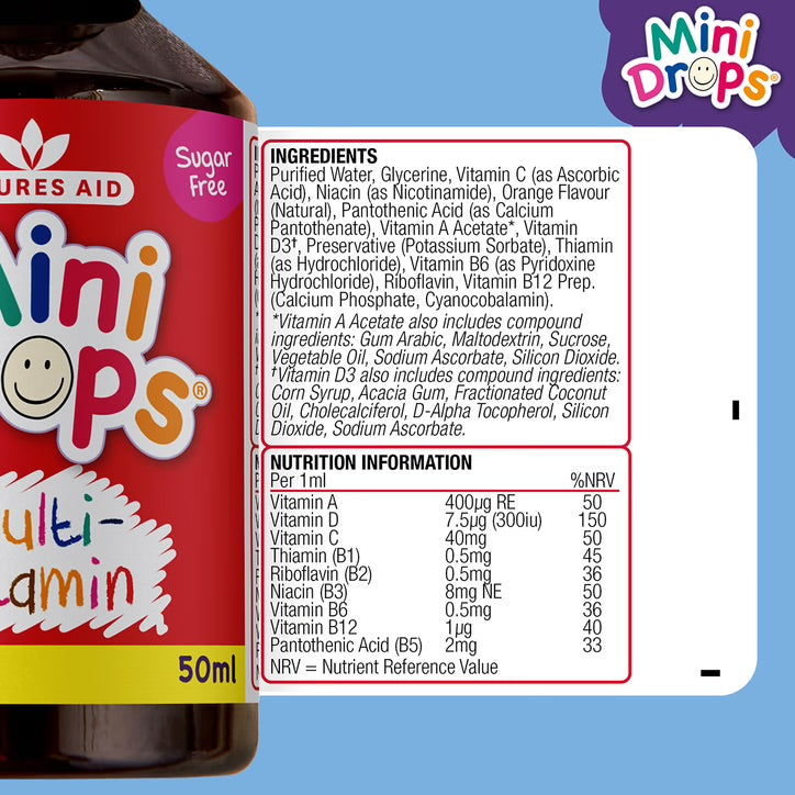 Nature's Aid Multi Vitamin Drops Orange 50ml
