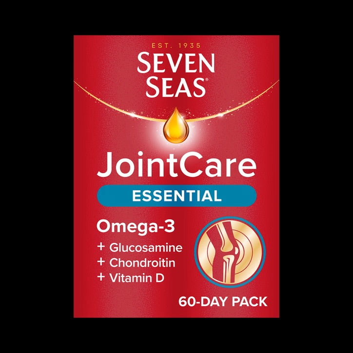 Seven Seas JointCare Essential, With Omega-3, Glucosamine, Chondroitin, Vitamins C and D, Manganese and Zinc, 60-Day Pack