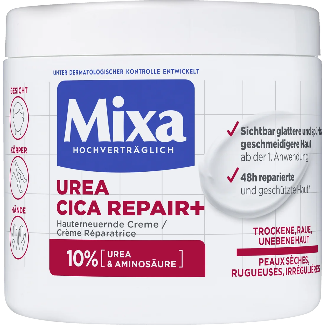 Mixa Urea Cica Repair+ Skin Renewing Cream