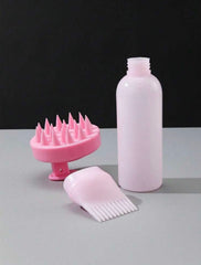 2pcs Silicone Scalp Massage Shampoo Brush, Soft Hair Washing Brush For Scalp Cleaning, Shower Comb Hair Styling Tool