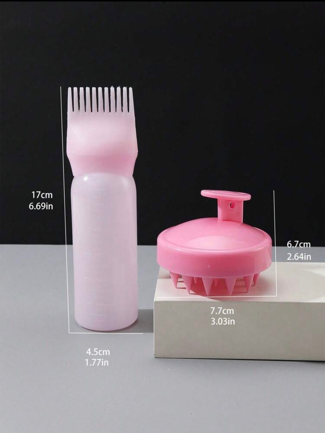2pcs Silicone Scalp Massage Shampoo Brush, Soft Hair Washing Brush For Scalp Cleaning, Shower Comb Hair Styling Tool