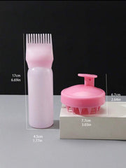 2pcs Silicone Scalp Massage Shampoo Brush, Soft Hair Washing Brush For Scalp Cleaning, Shower Comb Hair Styling Tool