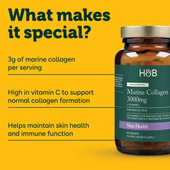 Holland & Barrett Marine Collagen with Vitamin C 90 Tablets