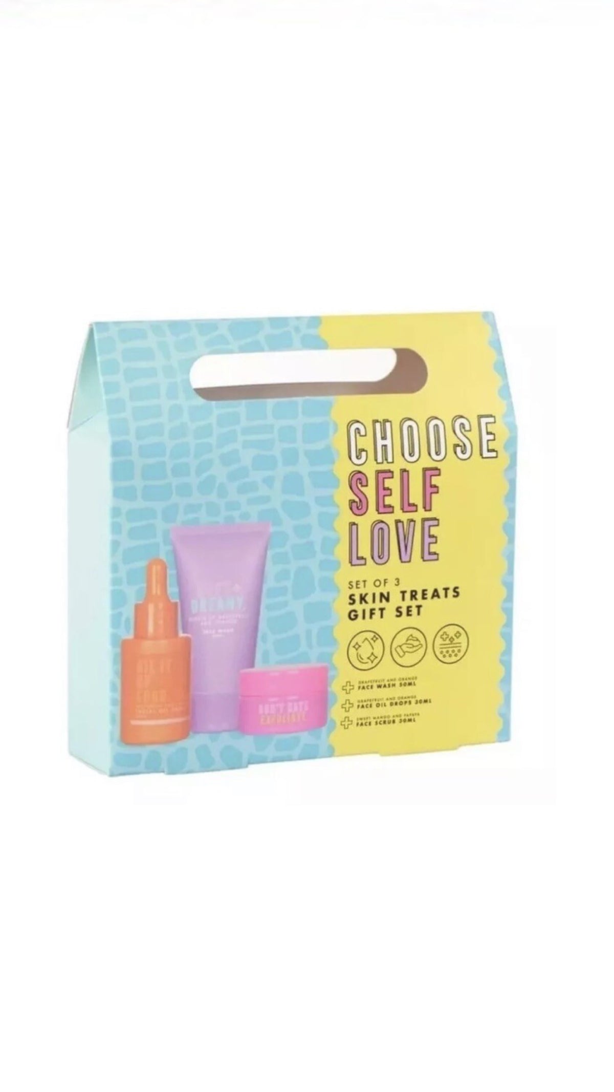 3 piece Gift Set Face Wash, Face Oil, Face Scrub, Exfoliate, Birthday Gift