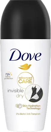 Dove Antitranspirant Deo Roll-on Advanced Care Invisible Dry, 50 ml
