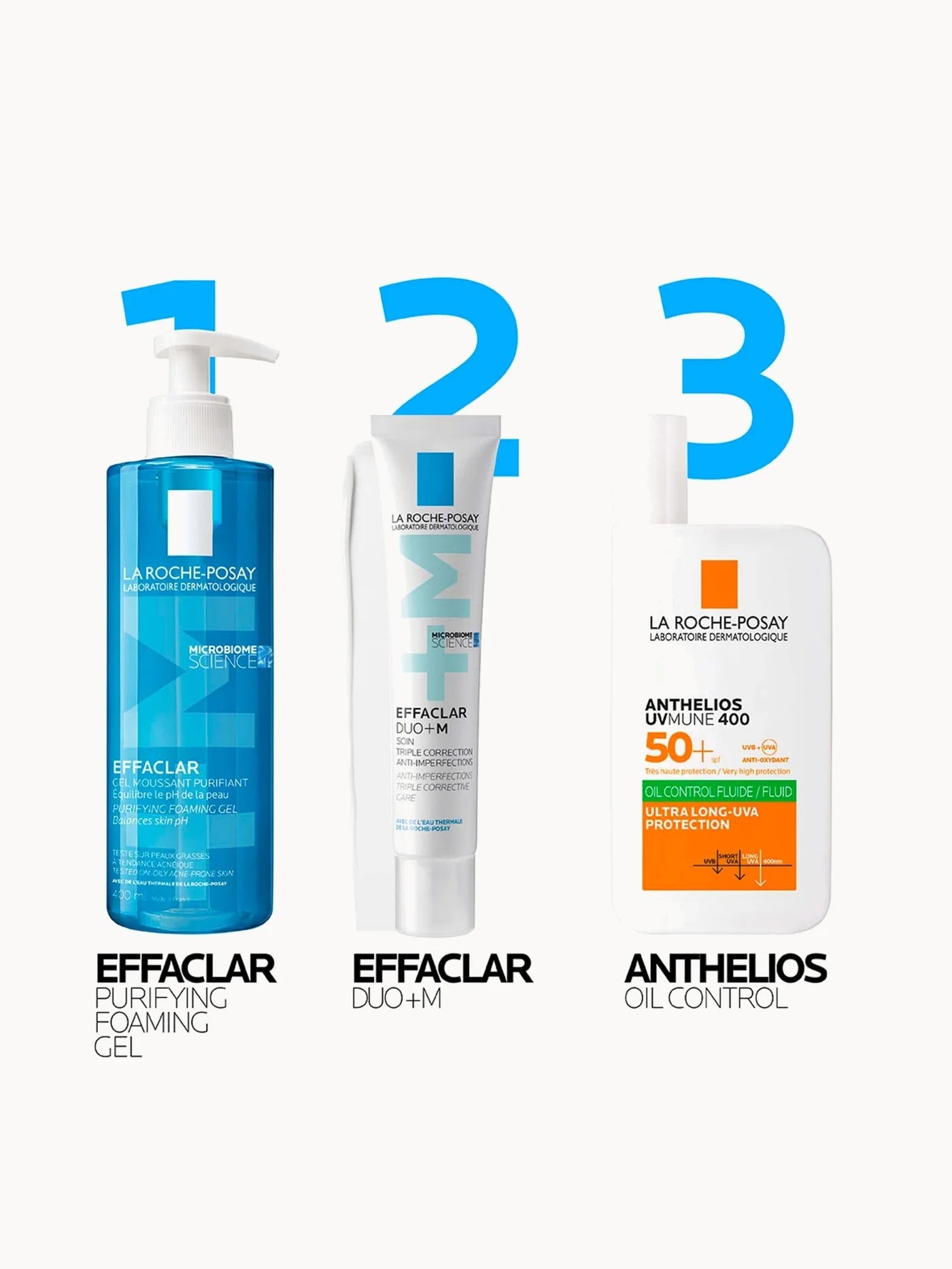 LA ROCHE-POSAY EFFACLAR PURIFYING FOAMING GEL CLEANSER FOR OILY, BLEMISH-PRONE SKIN 200ML