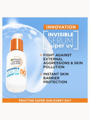 GARNIER AMBRE SOLAIRE SPF 50+ SUPER UV INVISIBLE FACE SERUM 30ML