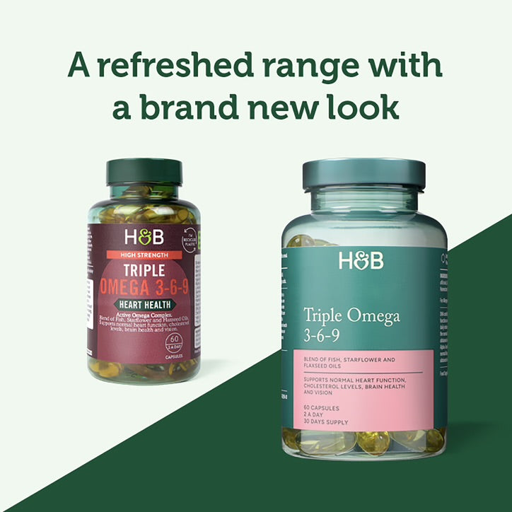 Holland & Barrett High Strength Triple Omega 3-6-9 60 Capsules