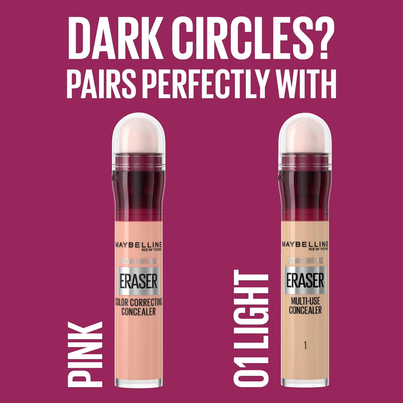 MAYBELLINE INSTANT ANTI-AGE ERASER CONCEALER - 01 LIGHT