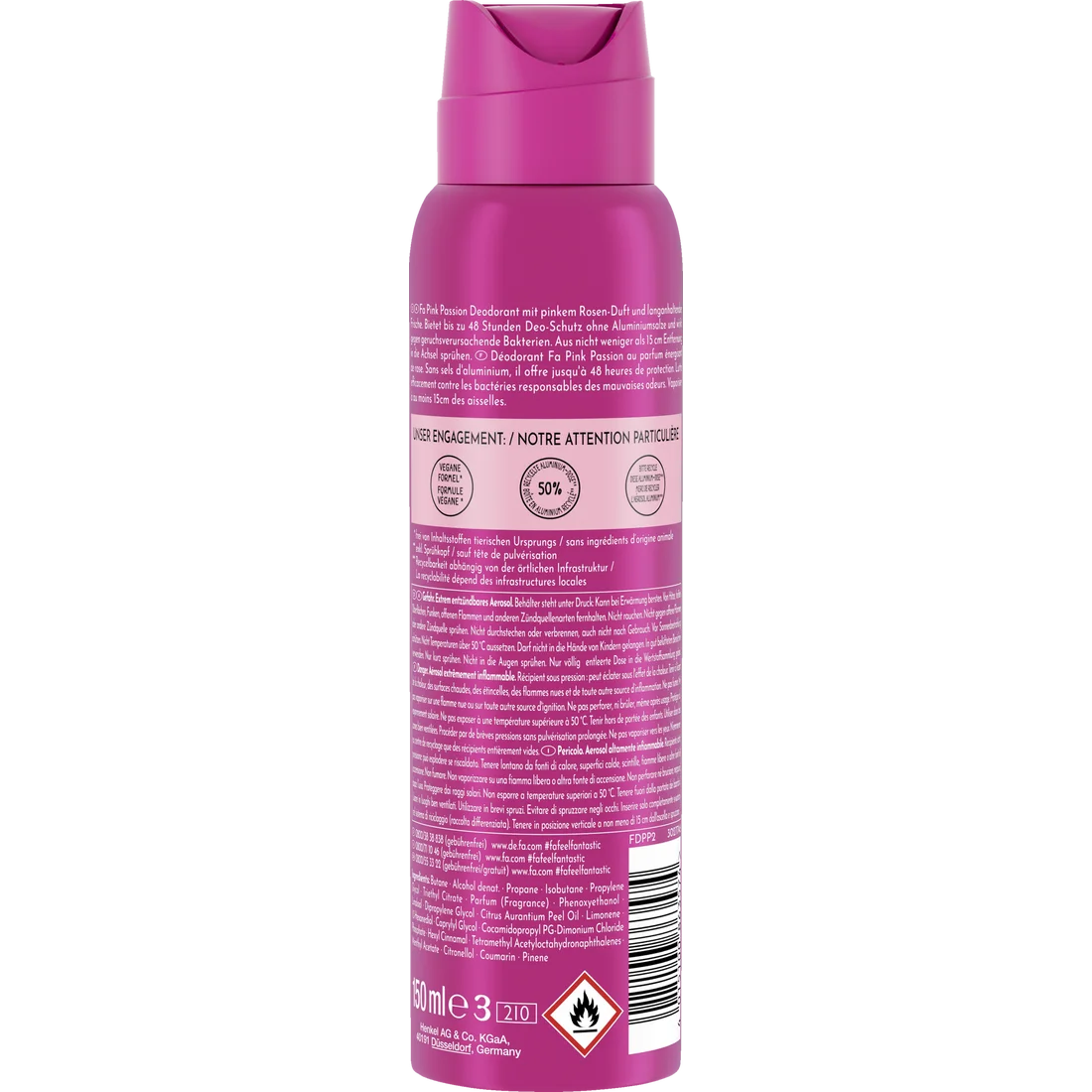 Fa Deospray Energising Pink Passion