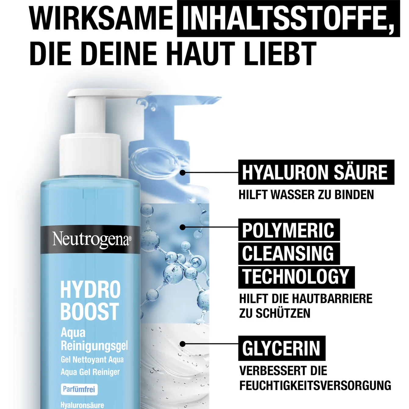 Neutrogena® Hydro Boost Hydrating Cleansing Gel, Fragrance Free 200 ml