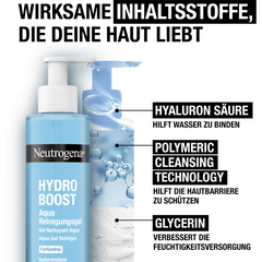 Neutrogena® Hydro Boost Hydrating Cleansing Gel, Fragrance Free 200 ml