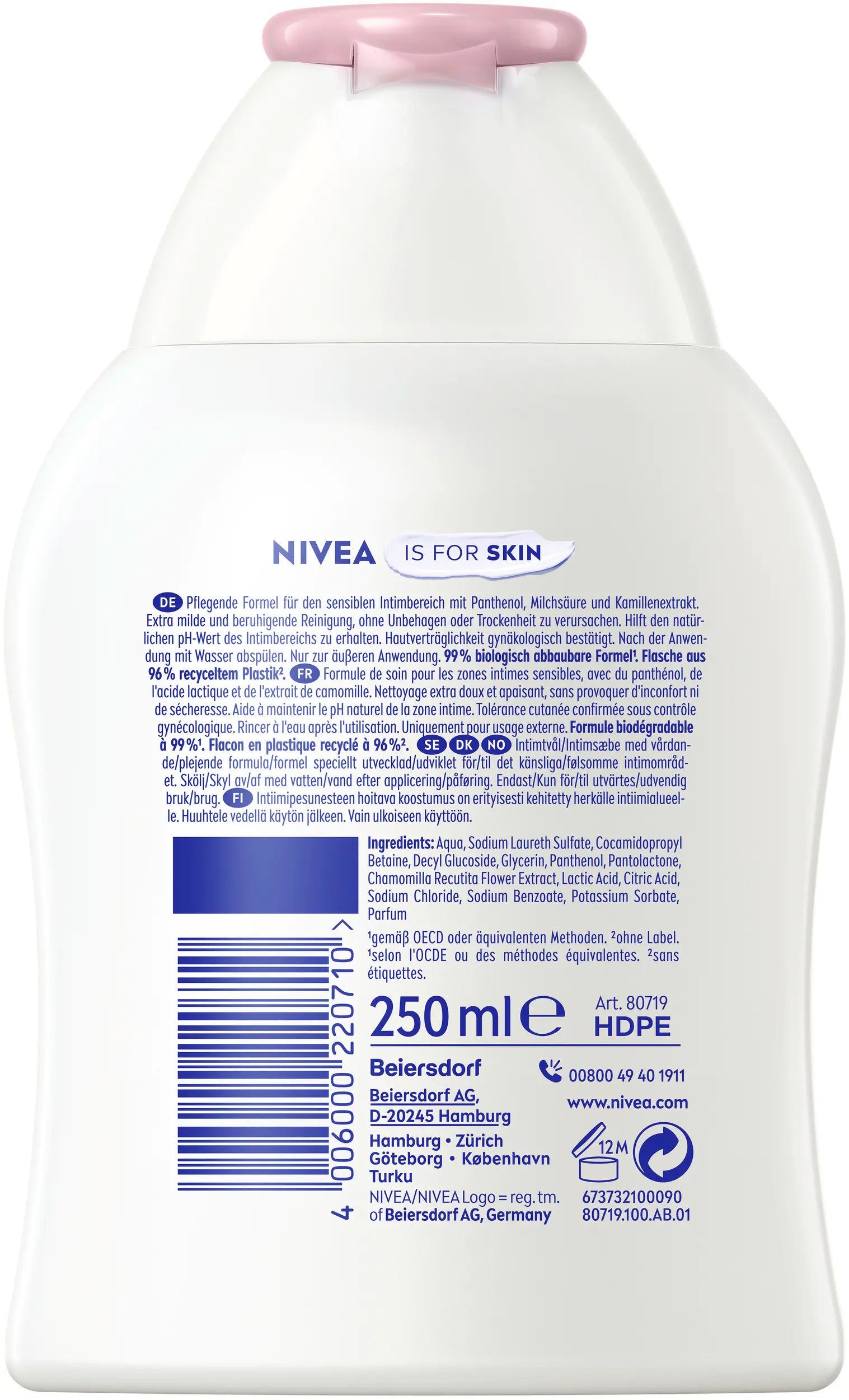 Nivea Intimo Gentle Wash Lotion Sensitive 250 ml