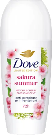 Dove Antitranspirant Deo Roll-on sakura summer Matcha & Cherry Blossom Scent, 50 ml