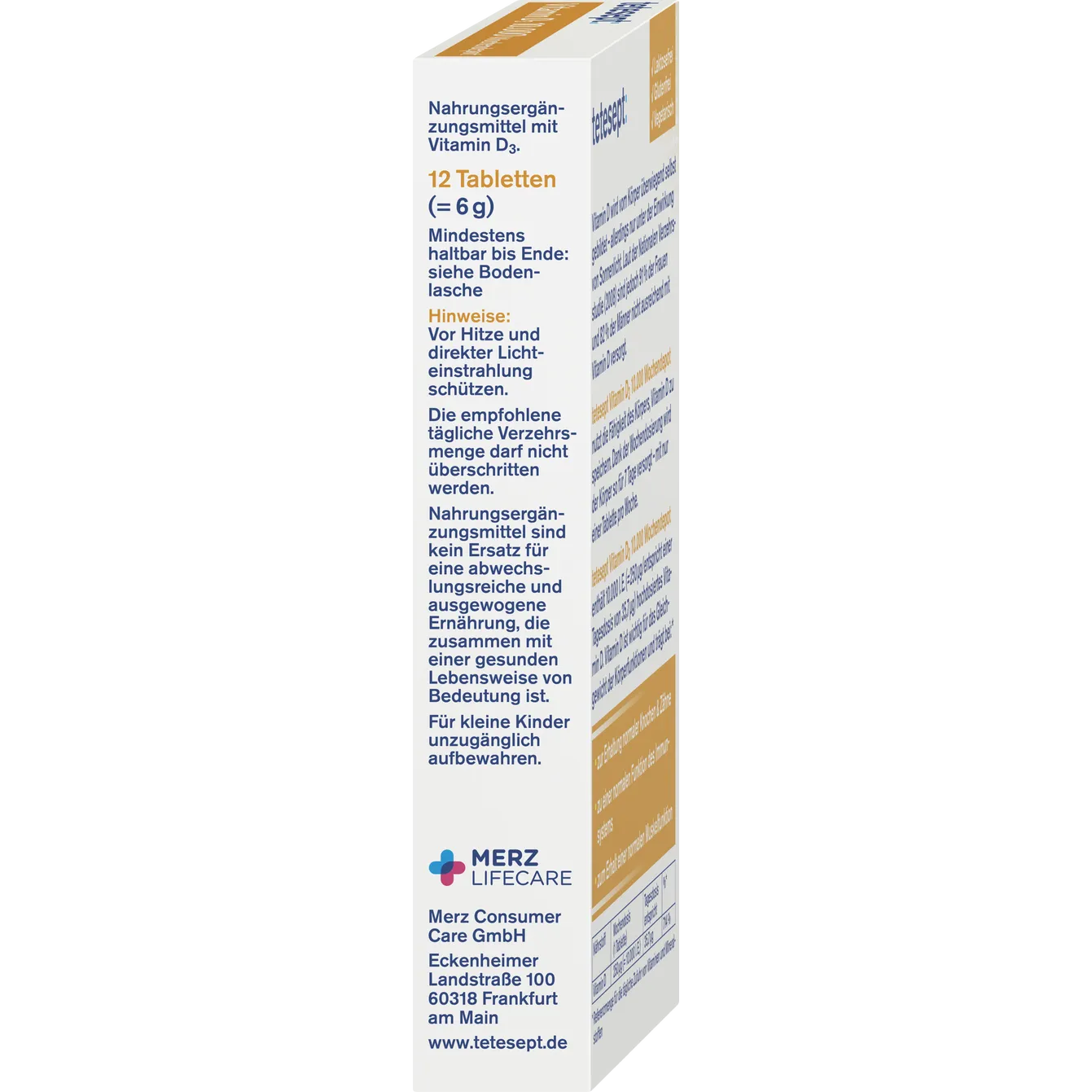 tetesept
Vitamin D3 10.000 12 Tabletten