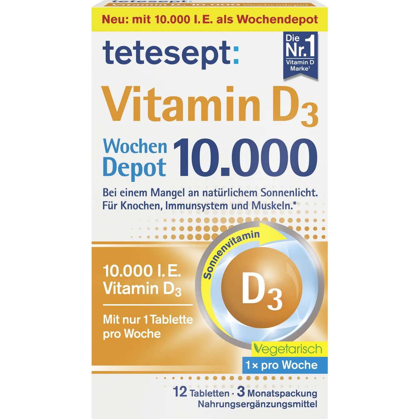 tetesept
Vitamin D3 10.000 12 Tabletten