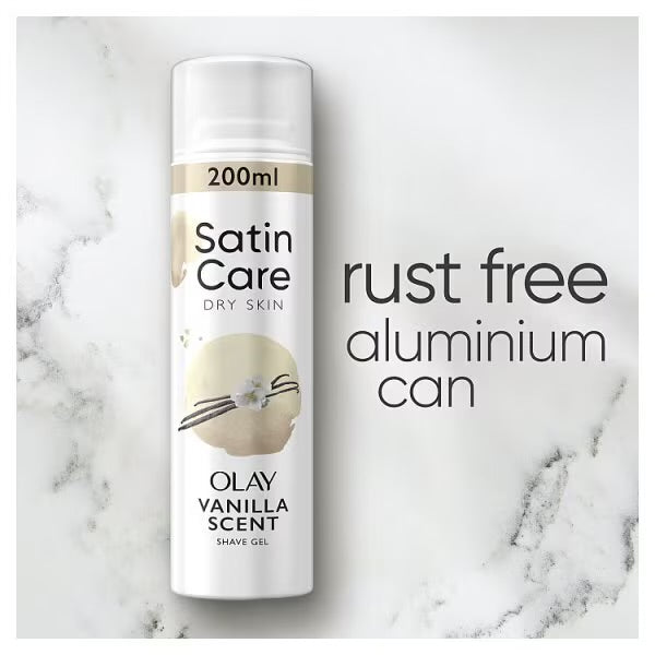 Satin Care Shave Gel, Vanilla Scent, 200ml