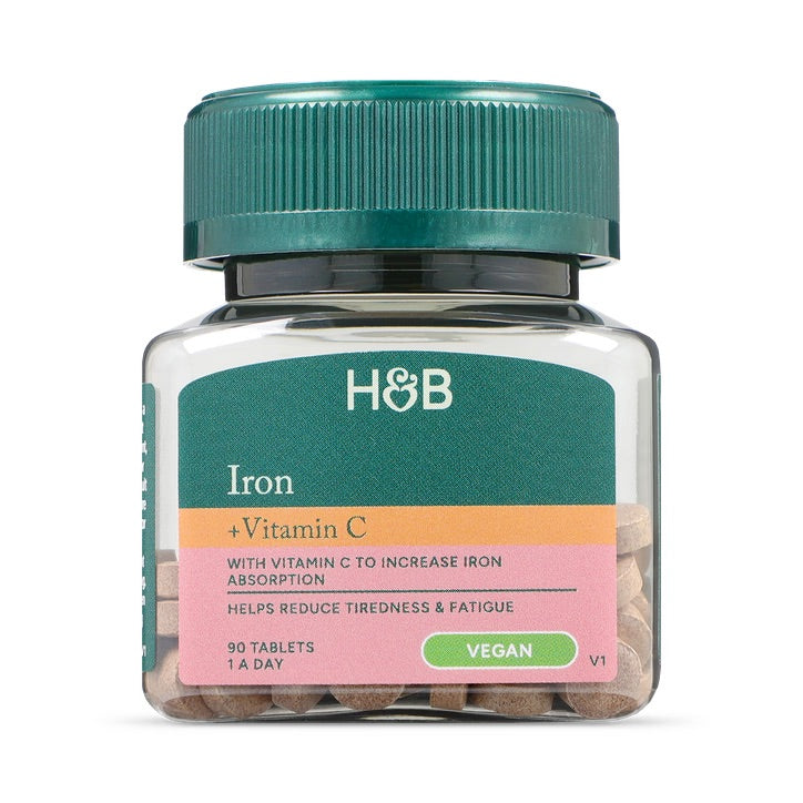 Holland & Barrett Iron & Vitamin C 14mg 90 Tablets