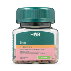 Holland & Barrett Iron & Vitamin C 14mg 90 Tablets