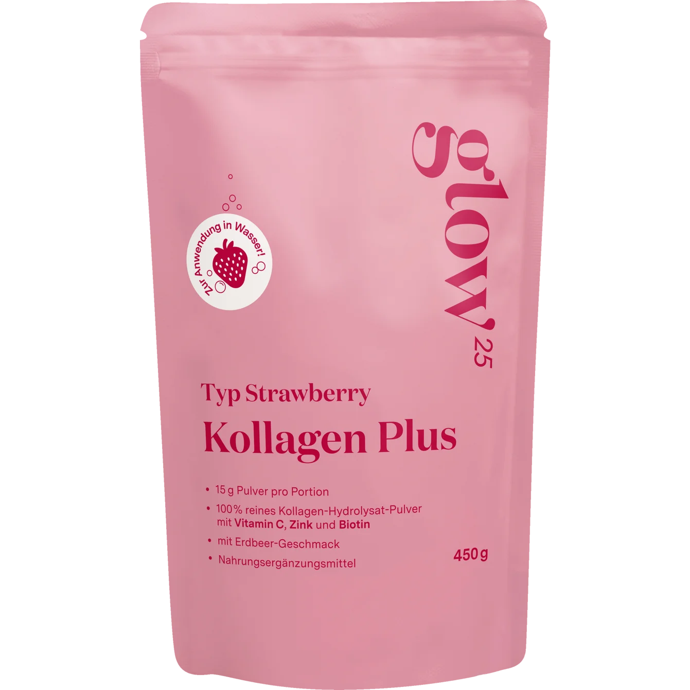 Glow25
Collagen Powder Plus Strawberry Flavor