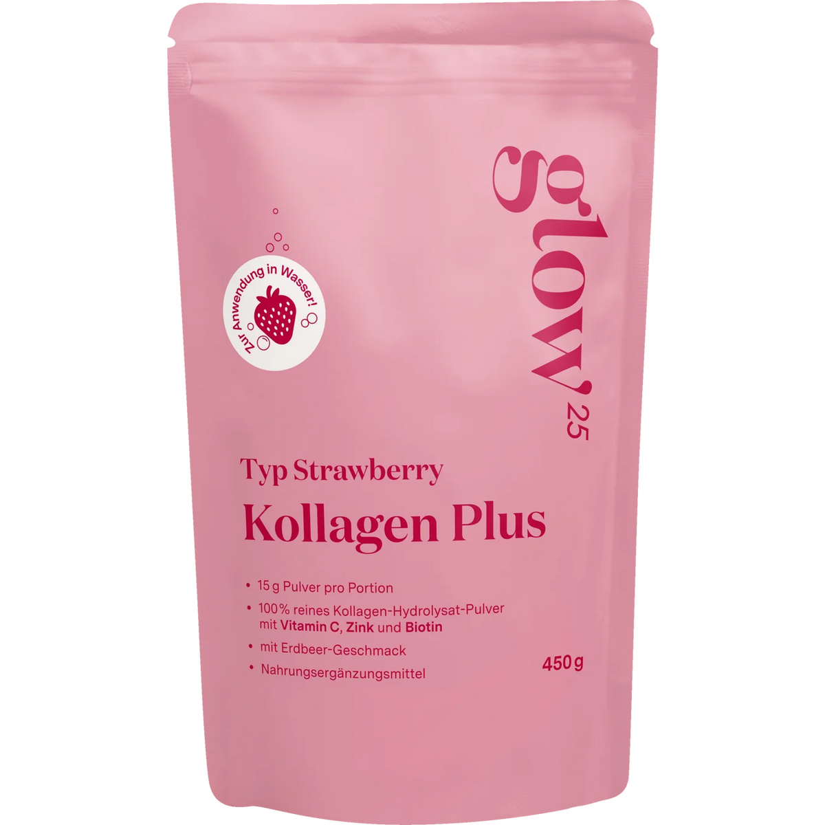 Glow25
Collagen Powder Plus Strawberry Flavor
