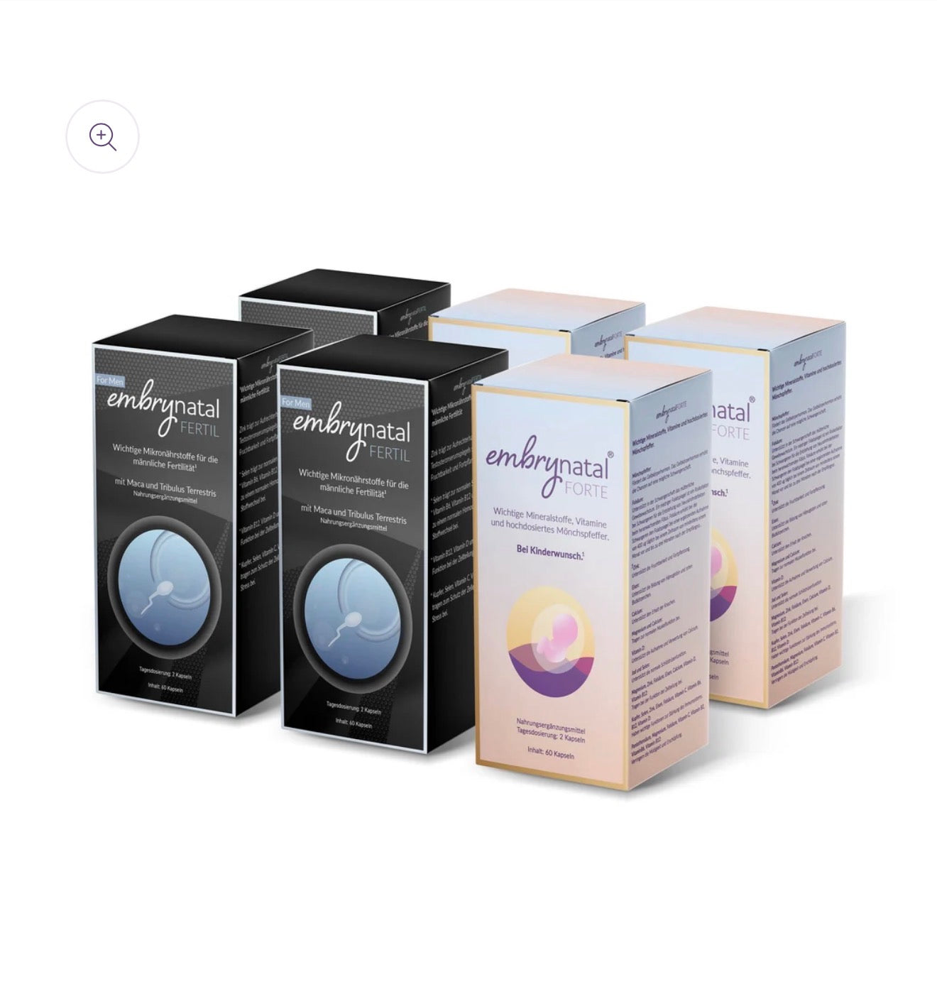 6x Embrynatal® Forte/Fertil – For Women and Men